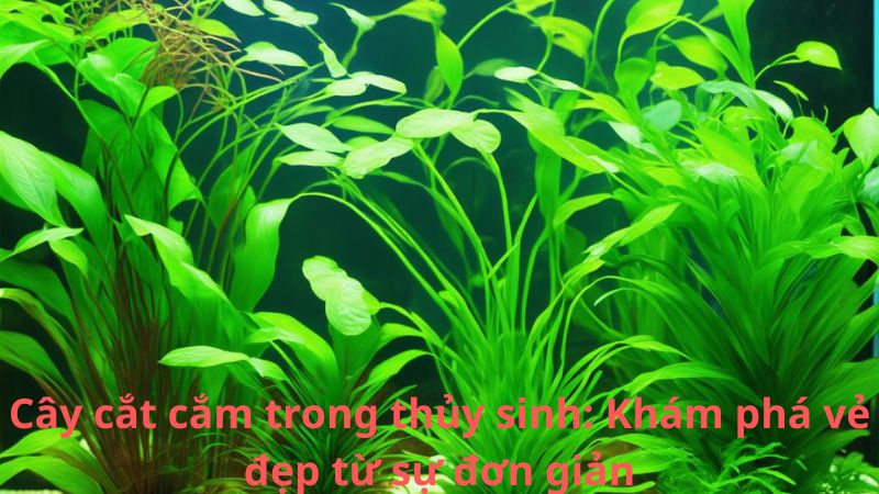 Cây cắt cắm trong thủy sinh: Khám phá vẻ đẹp từ sự đơn giản