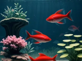 Cá Sóc Đầu Đỏ trong bể thủy sinh